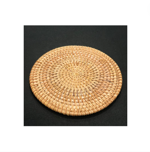 Placemat ตกแต่งบ้านหวายไม้ไผ่ Placemat หวายแผ่นชาร์จสําหรับร้านอาหารบ้านไม้ไผ่ Placemat - Product Image 1
