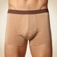 Calzoncillos bóxer de cintura alta para hombre, transpirables, con espalda abierta y bolsa para testículos, de punto, de algodón y elastano de Bangladesh, de alta calidad