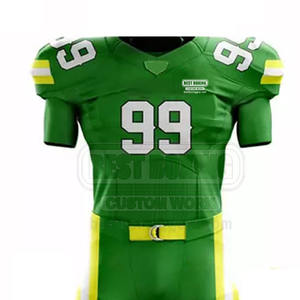 Mejor Calidad Último Diseño Uniforme de Fútbol Americano Venta al por mayor Precio Directo de Fábrica Uniforme de Fútbol Americano - Product Image 4