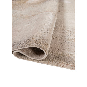 Alfombra Aprezo Ivory de Lana y Seda de Bambú Anudada a Mano AKWS-13078, 10mm, Rectangular, Abstracta, para el Hogar, Pasillo, Piso, Hecha a Mano - Product Image 2