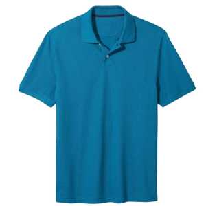 เสื้อโปโลเล่นกอล์ฟผ้าฝ้ายโอเวอร์ไซส์เสื้อโปโลสีทึบแขนสั้นสไตล์วินเทจออกแบบโลโก้ได้ตามต้องการ - Product Image 2