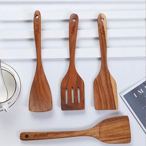 Herramienta de cocina, la mejor elección, utensilios de madera, espátula de calidad premium para comidas, espátulas de madera - Product Image 2