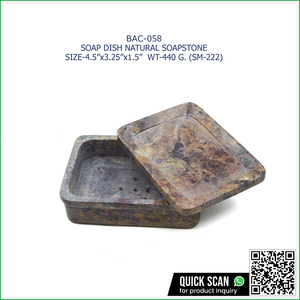 Jabonera de piedra jabonera natural con tapa para hoteles y uso doméstico, al mejor precio mayorista directamente de fábrica india. - Product Image 6