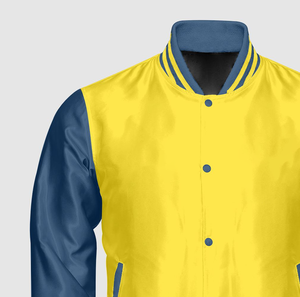 แจ็กเก็ตเบสบอลผ้าซาตินมีฮู้ดสำหรับผู้ชาย, เสื้อแจ็คเก็ตผ้าฟลีซถักทอระบายอากาศได้ดี - Product Image 3