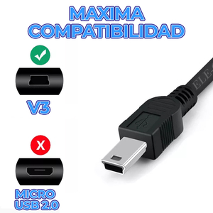 Cable Mini USB (V3) a USB y Jack de 3.5mm, Par Trenzado, 1.5m de Largo, con Cubierta de PVC y Blindaje Trenzado para Uso con Teléfonos Móviles - Product Image 6