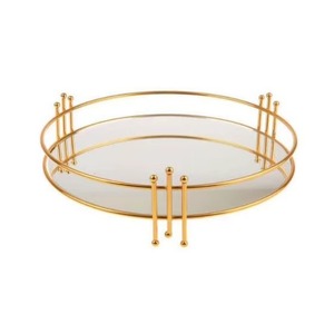 Bandeja de Metal para Dulces - Diseño Clásico Moderno de Lujo, Reutilizable y Ecológica para Decoración Festiva de Ramadán - Product Image 5