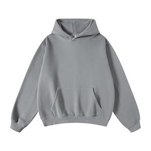 Baggy Loose Big Body Hoodies Couleurs vives Boxy Taille Sweat à capuche régulier Double couches Polaire Intérieur Sweat à capuche d'hiver - Product Image 5