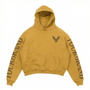 Sudadera con Capucha de Algodón para Otoño/Invierno, con Letras Impresas en 3D, Estilo Urbano, Hip Hop, Sudadera de Moda, Color Personalizado, Ropa Urbana - Product Image 1