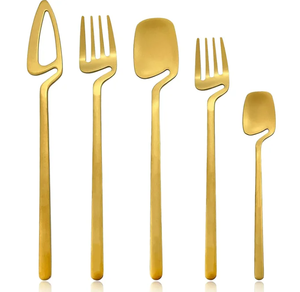 Oem ODM tùy chỉnh thiết lập dao kéo với nắp mạ vàng chất lượng tốt nhà máy tùy chỉnh rắn thiết lập dao kéo bạc để trang trí - Product Image 4