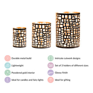 Iron Votives Metal Candle <b>Holder</b> Christmas Home Decoration <b>Candlestick</b> <b>Holders</b> High Quality Handmade Fancy Candle Mold - Product Image 4