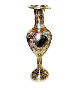 Best Quality Peacock Design Handmade Brass Flower <b>Vase</b> Exporters <b>Vintage</b> Classical Design Flower <b>Vase</b> for Home Decorations - Product Image 4