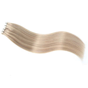 Extensiones de Cabello Humano Remy con Cinta Adhesiva, Lisas # 17/1001 Mezcla de Rubio Perla Beige Frío, Suave e Invisible - Product Image 3