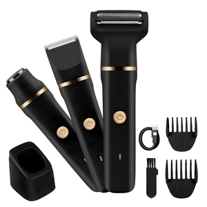 Tondeuse à <span class=keywords><strong>poils</strong></span> pubiens imperméable et épilateur de <span class=keywords><strong>nez</strong></span>, kit de toilettage rechargeable pour femmes Tondeuse bikini électrique 5 en 1 pour femmes - Product Image 2