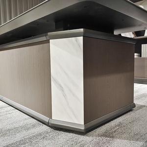 Escritorio Ejecutivo Moderno de Madera, Muebles de Oficina Ecológicos con Almacenamiento - Product Image 1