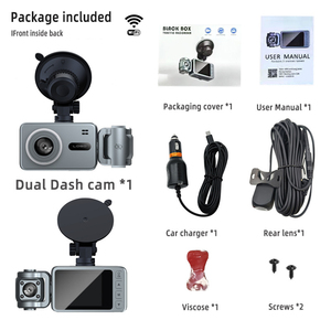 מצלמת <span class=keywords><strong>DVR</strong></span> לרכב 4K מיני עם עדשה כפולה, מסך, Wifi ו-GPS, זווית צילום 170 מעלות - Product Image 4