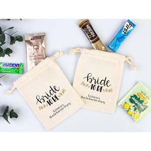 Custom Name Design Hangover <b>Bags</b> for <b>Bride</b>-<b>to</b>-<b>Be</b> Cotton Survival Kits for Bachelorette Party - Product Image 4