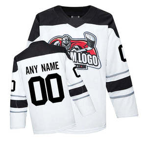 Maillot de hockey sur glace personnalisé OEM par sublimation, court, respirant, anti-humidité, uniforme d'équipe 100 % polyester, nom, numéro et logo personnalisés - Product Image 6