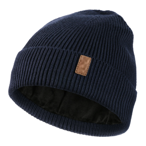 Bonnet d'hiver chaud de haute qualité avec logo personnalisé pour unisexe, vente chaude, bonnets unis vierges pour l'extérieur en gros - Product Image 6