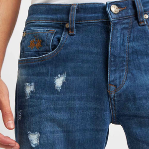 กางเกงยีนส์สำหรับผู้ชายกางเกงยีนส์ใส่สบายคุณภาพระดับพรีเมียมบริการ OEM ดีไซน์ล่าสุด - Product Image 5