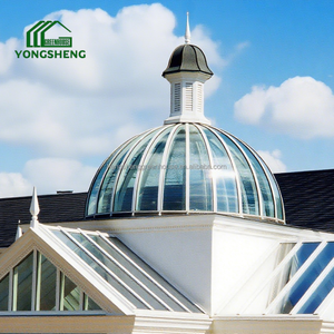 Hiện đại Tempered Glass sunroom mái vòm nhà kính Cấu trúc thép mạ kẽm ngoài trời sân sau vườn nhà gian hàng tùy chỉnh - Product Image 4