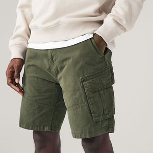 Pantalones cortos Cargo informales de cintura media para hombre de verano estilo callejero ecológico de secado rápido transpirable personalizable colores sólidos - Product Image 2