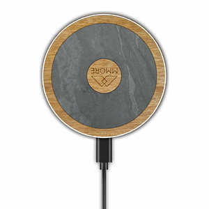 Station de charge sans fil Be Ike-Conic X MMORE Eco-Wood, chargeur écologique et élégant - Product Image 4