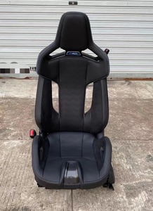 Funda de Asiento de Coche Azul de Cuero Sintético Perforado con Cojín para Reposacabezas y Funda para Volante para el Interior del Vehículo - Product Image 5