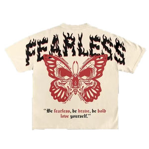 Fabricante personalizado peso pesado desgastado 100% algodón 250 Gsm Cropped Boxy Fit camiseta de gran tamaño Boxy Drop Shoulder camiseta - Product Image 3