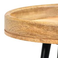 Mesa de Comedor Redonda Moderna de Madera Maciza, Muebles de Lujo para Sala de Estar y Dormitorio, Ligera