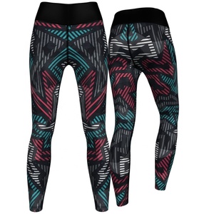 Custom Print <b>Legging</b> High Waist Workout Gym Yoga Pants Sublimation <b>Leggings</b> <b>With</b> <b>Pockets</b> for Women - Product Image 2