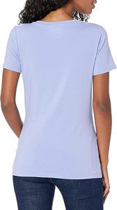 T-shirts d'été décontractés à col en V de couleur unie pour femmes, tricotés en gros - Product Image 3