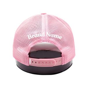 Casquette de golf respirante haute performance 5 panneaux en velours et maille, style trucker, avec logo brodé 3D personnalisé, fermeture snapback, livraison rapide - Product Image 4