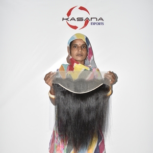 Cabello Humano Virgen Remy de Fabricación India, 13*4 Frontal, Cutícula Alineada, Doble Trama, Venta al por Mayor, Fácil de Aplicar, Encaje Completo - Product Image 4