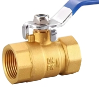 Vanne à boisseau sphérique en laiton DN65 BSP à filetage femelle, manuelle, pour eau, OEM, pression 16 kg, personnalisable pour applications CVC, incendie et chimiques