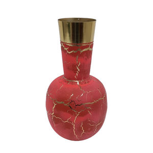 Florero de Metal personalizado con acabado blanco para el hogar y la boda, decoración de mesa, jarrón de Metal hecho a mano - Product Image 6