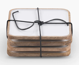 Juego de posavasos con forma de palmera de diseño único al por mayor, alfombrilla y almohadillas para bebidas de mármol y piedra con forma personalizada, precio barato - Product Image 3