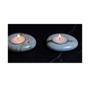 Portavelas de mármol verde, buena calidad, diseño de lujo, artesanía, superventas, portavelas de mármol - Product Image 2