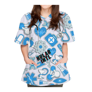 Meilleure qualité médecins et infirmières gommage féminin ensembles uniformes d'allaitement hôpital de gommage médical - Product Image 3