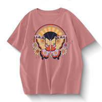 T-shirts en coton surdimensionnés pour femmes grande taille décontractés 2026 du Bangladesh, imprimé graphique, streetwear, tee-shirt, fabricant OEM