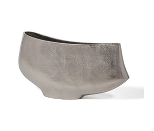 Jarrón de Aluminio Hecho a Mano por un Fabricante de Confianza, Diseño Tradicional, Acabado Metálico Plateado, Centro de Mesa para Bodas - Product Image 6
