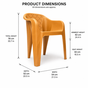 Modern Modular Plastic Manual for Ball <b>Chair</b> with Antique Design Cross Back for Living Room Dining & Apartment <b>Outdoor</b> Use - Product Image 2