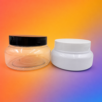 Pot en PET transparent à large ouverture, grande capacité, personnalisable avec logo, écologique, pour beurre corporel et gommage au sucre – Vente en gros