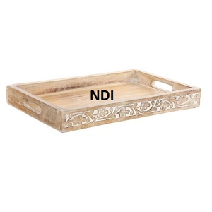 Vajilla para el hogar Decoración de mesa Bandeja de servicio con asas Cocina Catering Bandejas usadas para el desayuno y el servidor de alimentos - Product Image 6