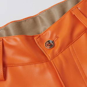 Pantalon d'hiver décontracté en toile et cuir avec doublure polaire pour homme, nouveau design, poches latérales, respirant, séchage rapide, taille élastique, logo personnalisé, bas prix - Product Image 5