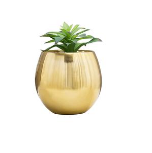 VASE FLEUR MODERNE AVEC MÉTAL ALUMINIUM FINI OR POUR LA FÊTE À LA MAISON ET LA DÉCORATION DE RESTAURANT D'HÔTEL - Product Image 1