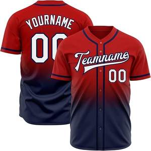 Maillot de baseball sur mesure vêtement d'équipe respirant avec options de taille style pour les joueurs de softball vente en gros - Product Image 1