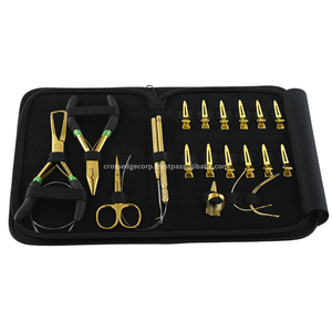 Outils d'extension de cheveux professionnels dissolvant de microbilles en acier inoxydable et pince à sertir pinces à ciseaux aiguilles de type c boucle et crochet - Product Image 1