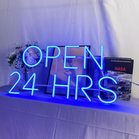 Personnalisé ouvert 24 heures enseignes au néon nouveau produit conseil enseigne au néon pour les entreprises adaptées centre commercial parc hôpitaux AC/DC alimenté