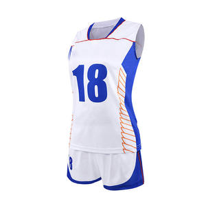 Uniforme de Voleibol Personalizado de Color Sólido Estampado con MOQ Bajo, 100% Poliéster, de Secado Rápido, el Más Vendido, Unisex - Product Image 2