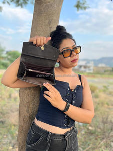 กระเป๋าสตางค์หนังวัวแท้สำหรับผู้หญิงกระเป๋าใส่บัตรเครดิตกระเป๋าเงินหนังวัวแท้ดีไซน์ใหม่สุดหรู - Product Image 5